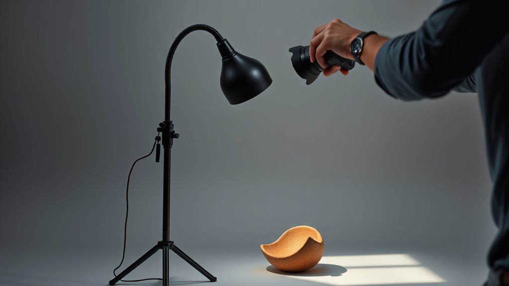 adjust light angle and height