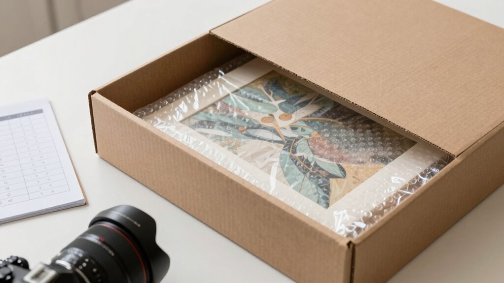 artwork unboxing preparation steps