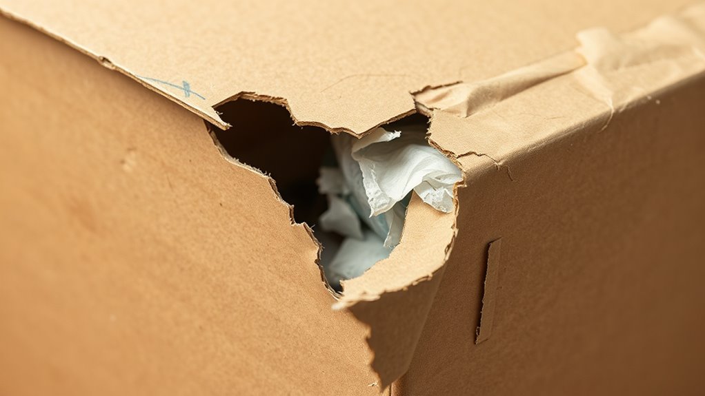 close up damage documentation