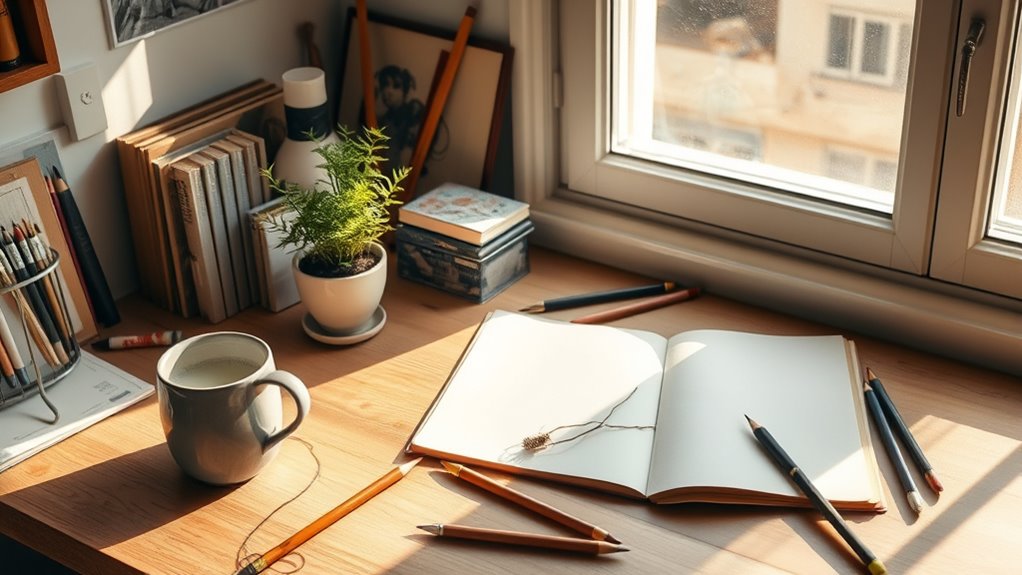 create a focused creative ritual