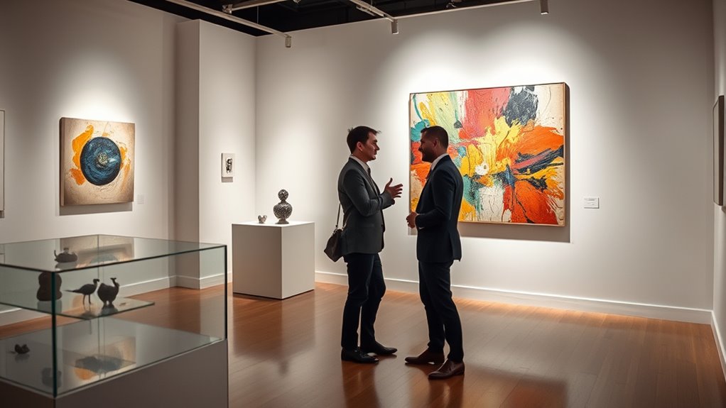 curated art presentation environment