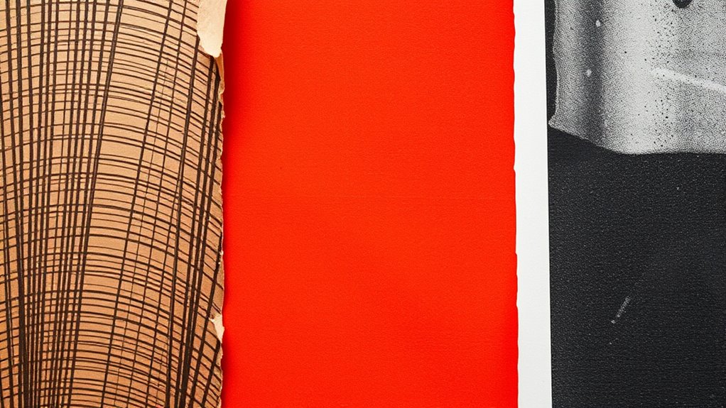 distinct textural and color effects