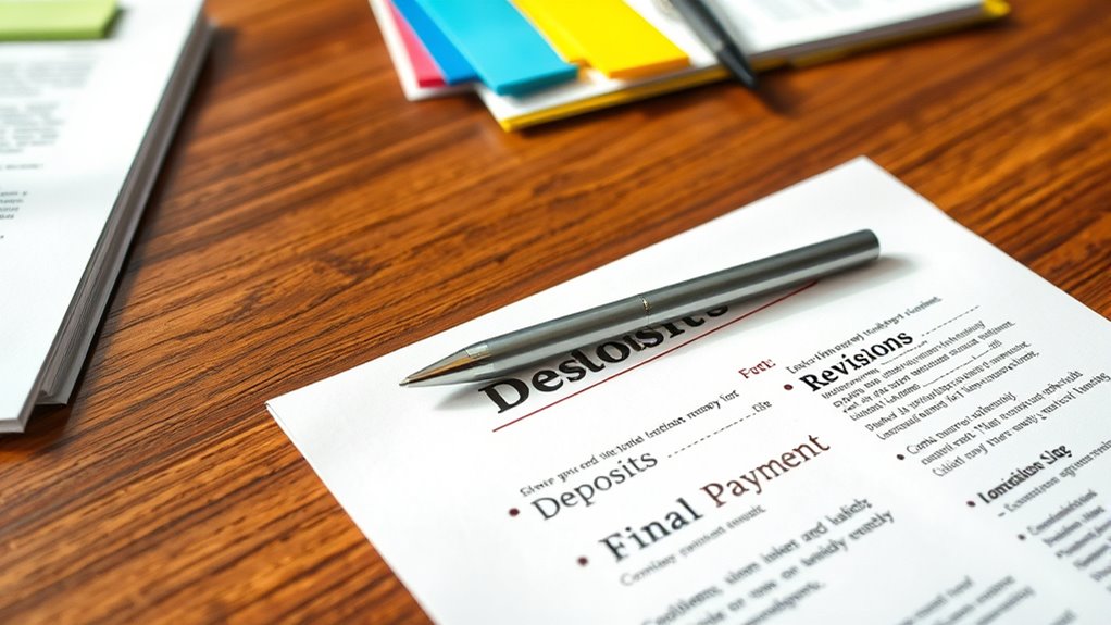 document clear contractual terms