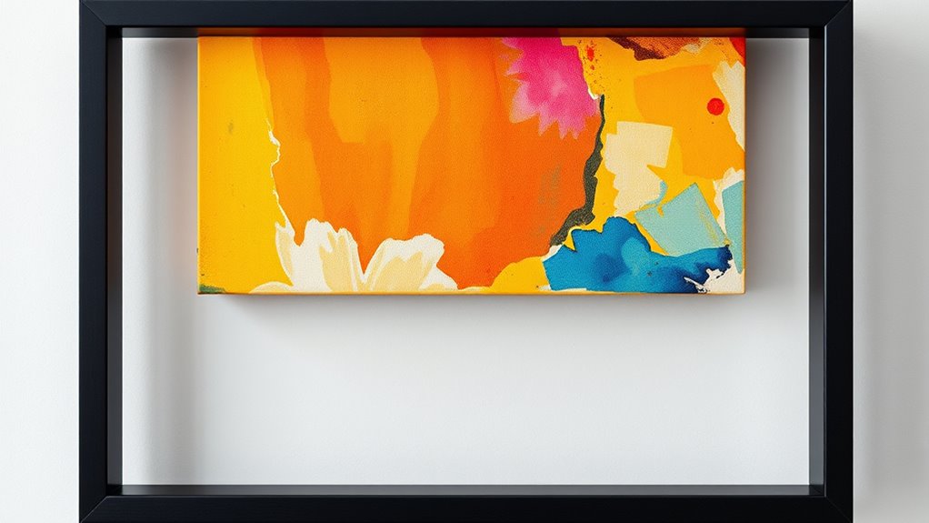 floating art with space