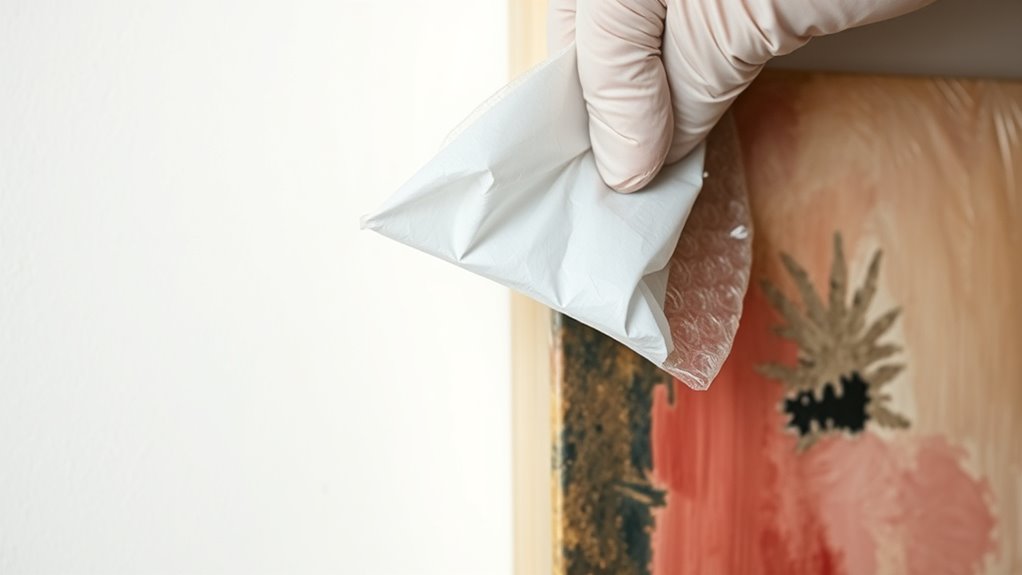 inspect artwork for damage