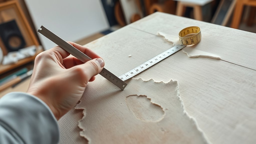 measuring irregular art accurately