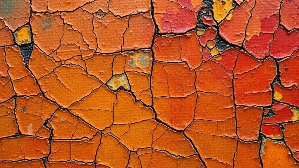 paint thickness influences aging