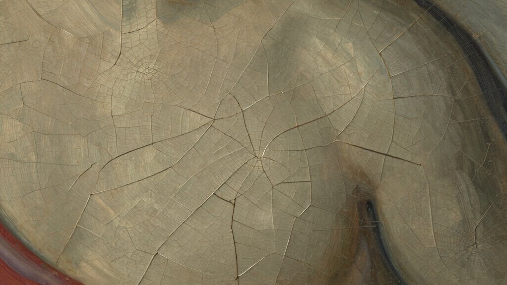 paints techniques craquelure formation