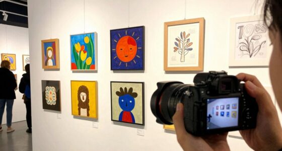 photographing and sharing art