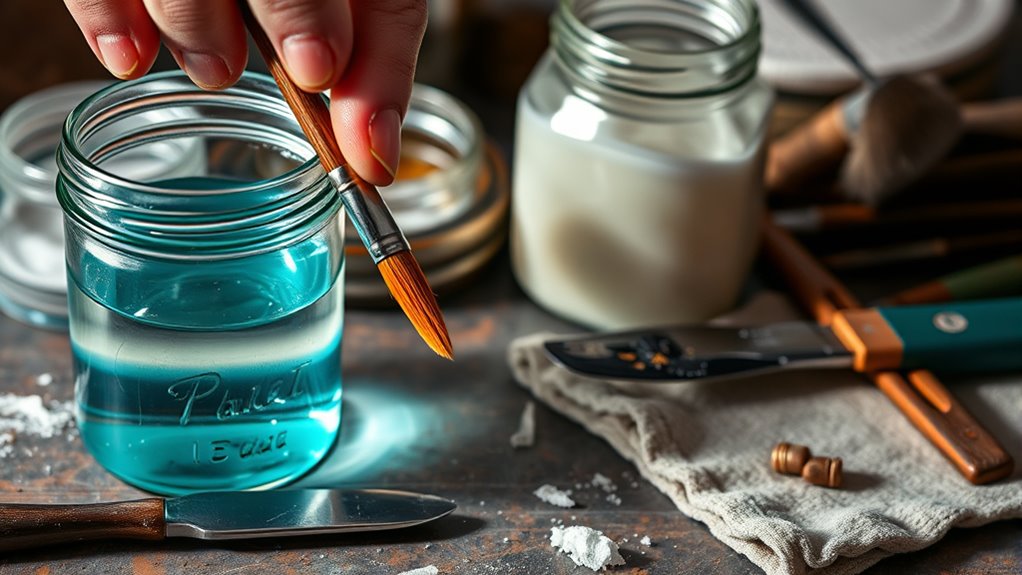 safe brush and tool cleaning