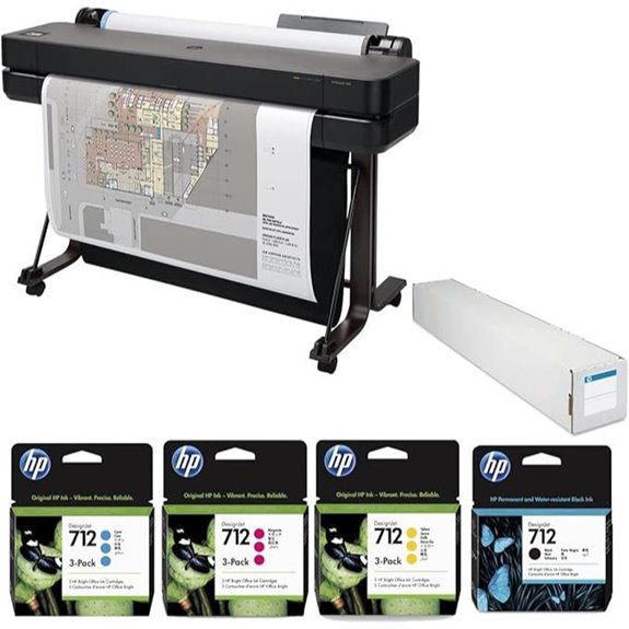 HP DesignJet T630 36 Wireless Color Plotter Printer Bundle