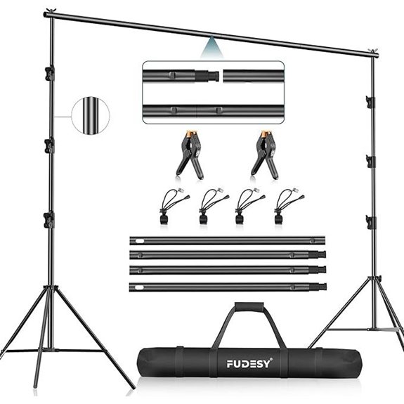 FUDESY 10x10Ft Studio Backdrop Support System