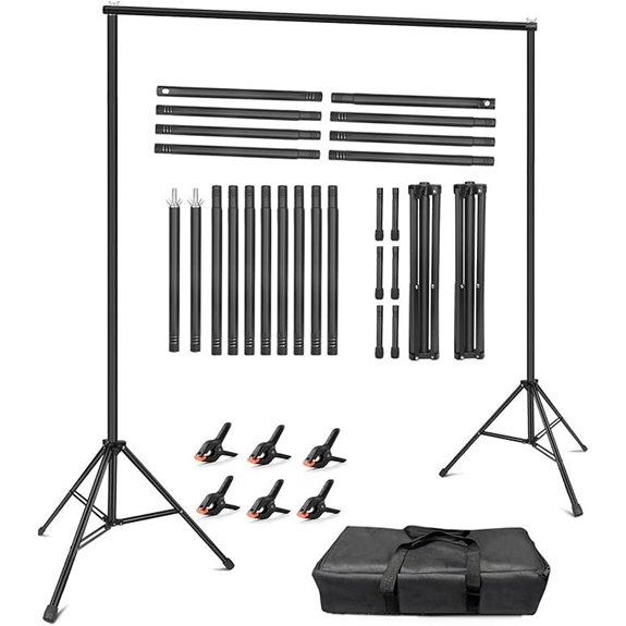 Hemmotop 10x8ft Photography Backdrop Stand Kit