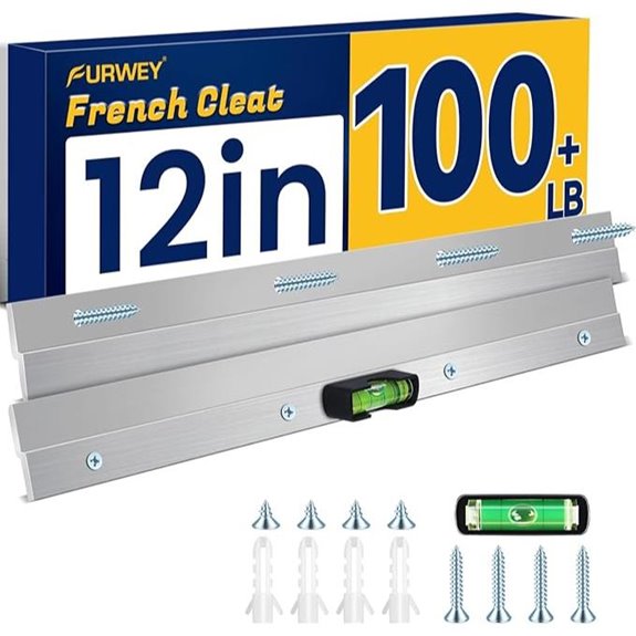 French Cleat Wall Mount Brackets (12 Inch Pair)