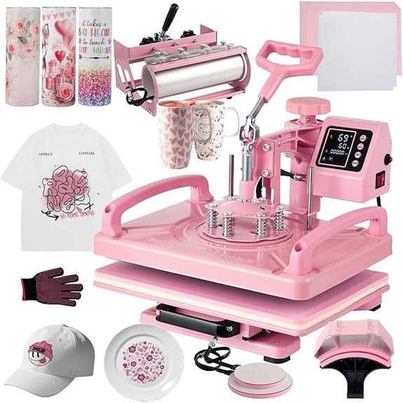 Heat Press 12x15 inch 5-in-1 Tumbler and Mug Machine