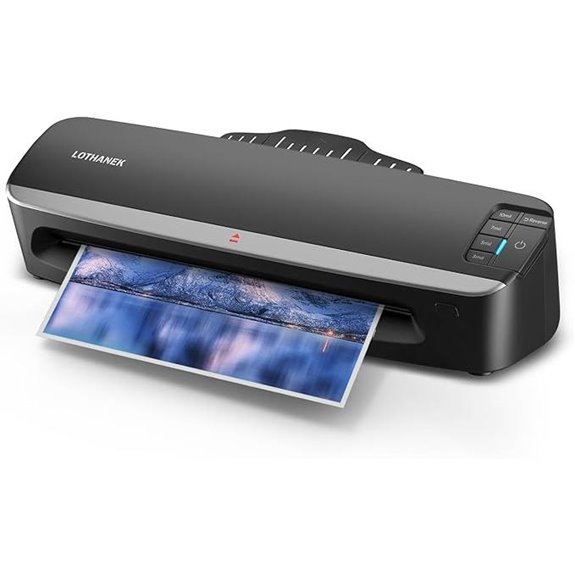 13-Inch 4-Roller Laminator Machine with 50 Sheets