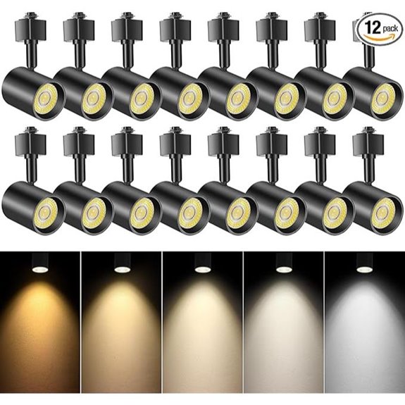 VANoopee 16-Pack Dimmable LED Track Light Heads