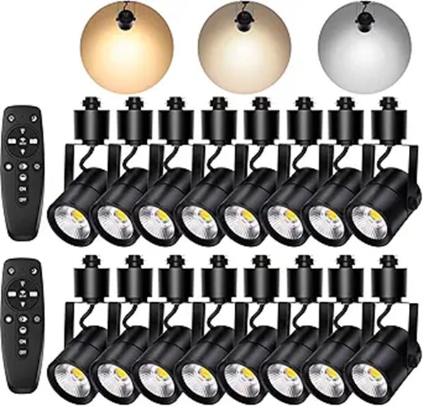Dimmable LED Track Light Heads 16-Pack