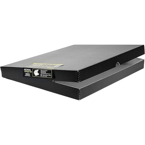 Lineco 16x20 Black Clamshell Archival Storage Box