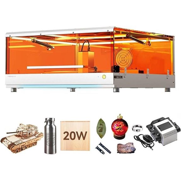 TOOCAA 20W Laser Engraver with Air Assist and Software