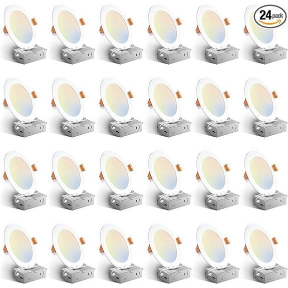 Amico 24-Pack 6-Inch LED Recessed Ceiling Light