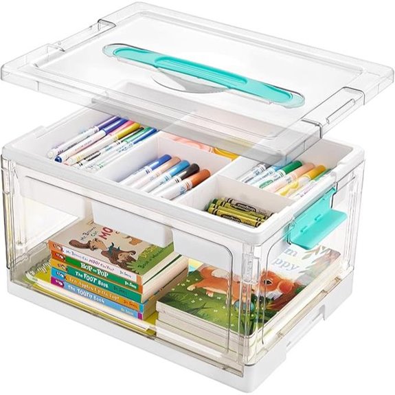 Vtopmart 24QT Clear Plastic Craft Organizer