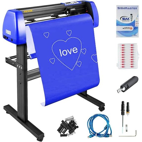 VEVOR 28-Inch Vinyl Cutter with Stand and Blades