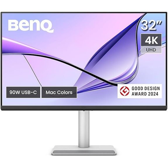 BenQ 32” 4K Monitor with USB-C and Adjustable Stand