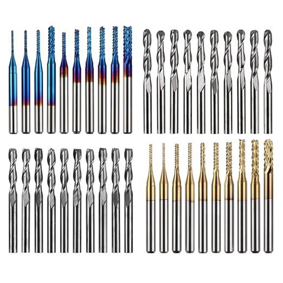 Genmitsu 40pcs CNC Router Bits Set with Coats
