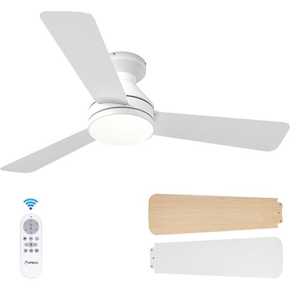 Amico 42-Inch Ceiling Fan with Lights and Remote