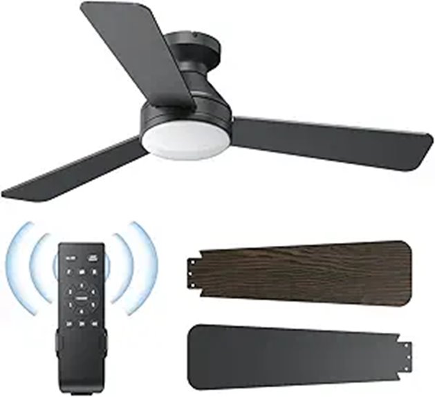 42-Inch Ceiling Fan with Lights and Remote