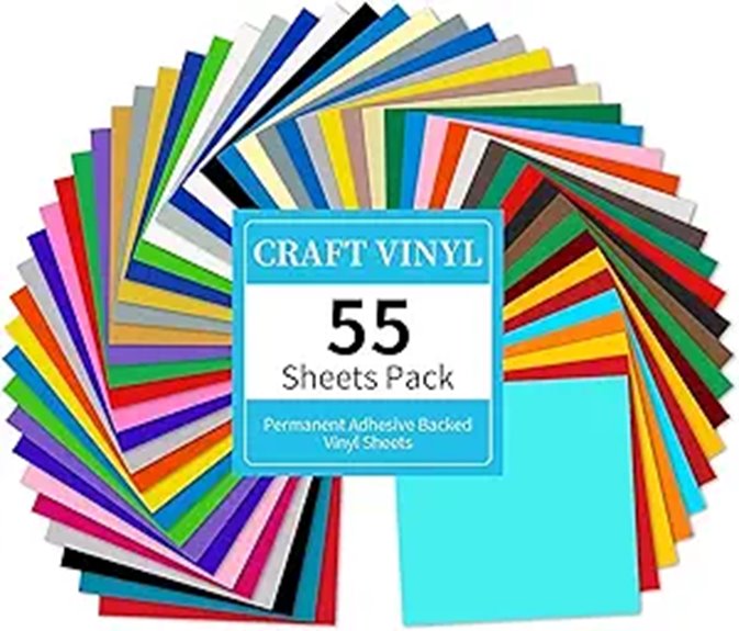 Lya Vinyl 55 Pack Permanent Adhesive Vinyl Sheets