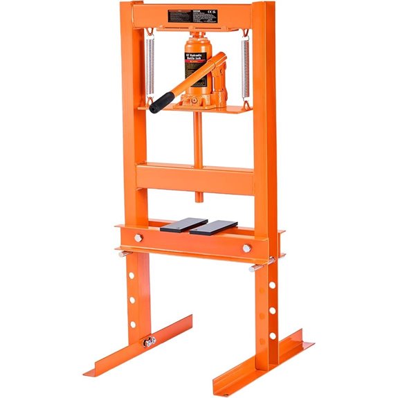VEVOR Hydraulic Shop Press 6 Ton H-Frame Adjustable