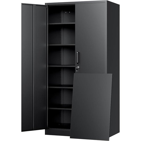 72 inch lockable metal cabinet