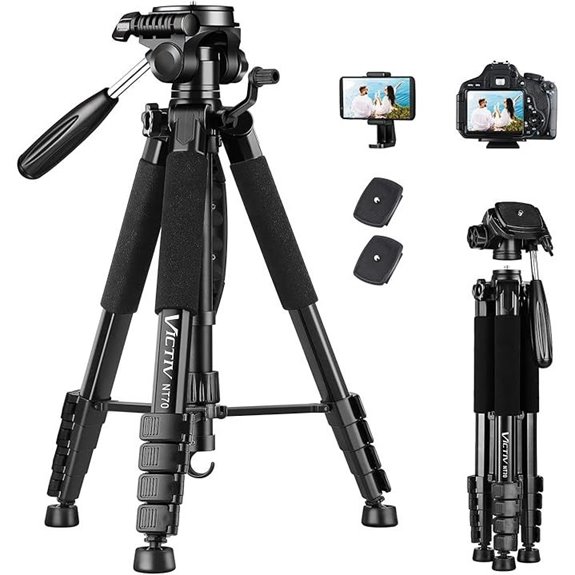 VICTIV 74” Tripod for Camera and Phone