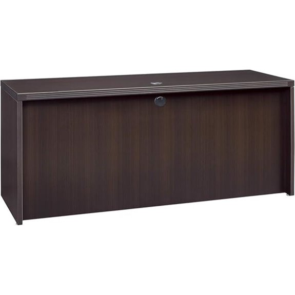 Safco Mayline ACD7224LDC Aberdeen Credenza 72W x 24D Mocha Tf