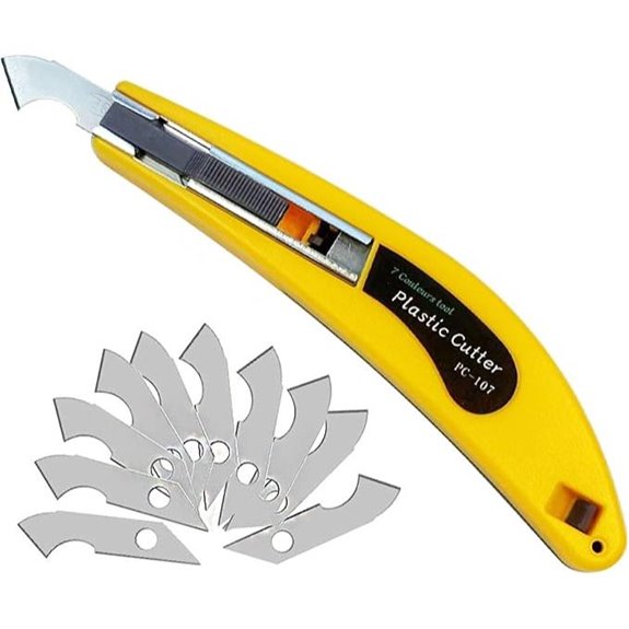 Acrylic Plexiglass Cutter with 11 Blades & Handle