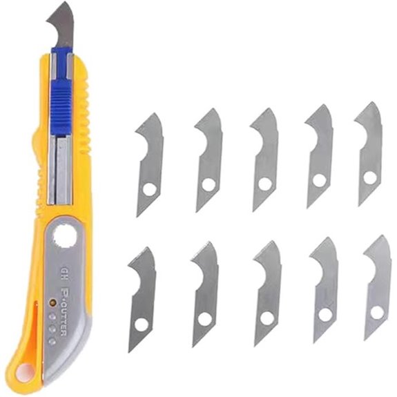 Acrylic Cutter & Replacement Blades Set (10 Blades)