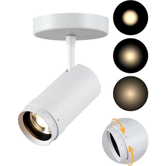 9W Dimmable LED Ceiling Spotlight with Adjustable Beam