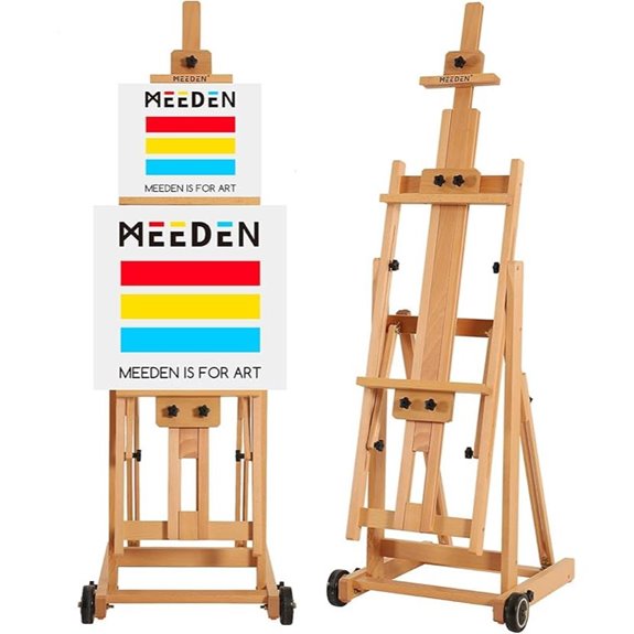 adjustable beech wood easel