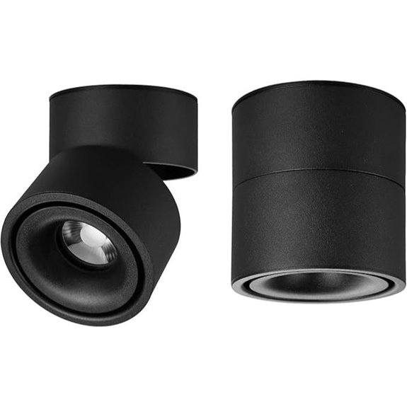 LED Ceiling Spotlight Wall Light 10W Adjustable Black