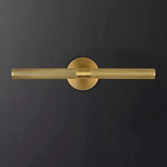 Brass Dimmable Picture Light with Rotatable Sconce