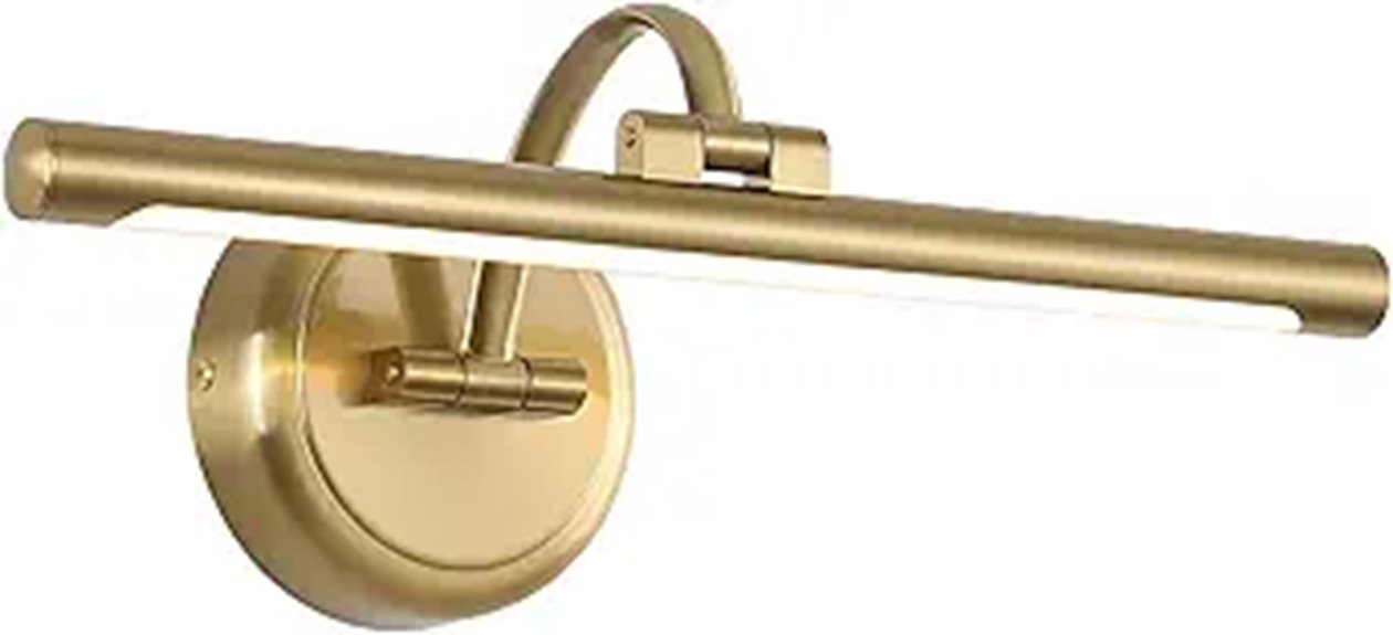 Dimmable Wall Picture Light with Swing Arm