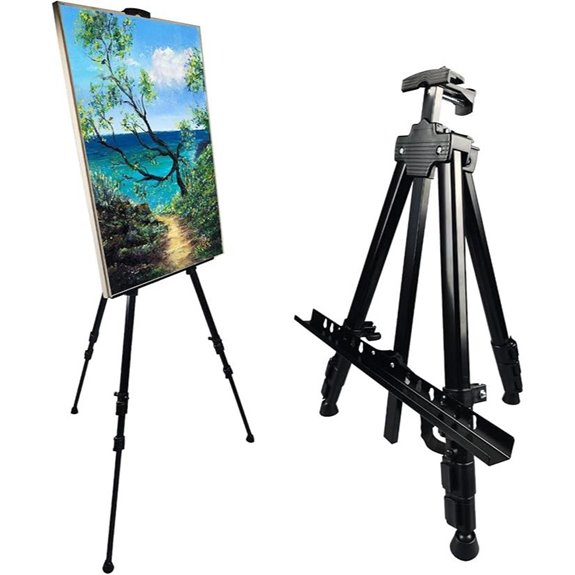 Adjustable Art Easel with Carry Bag for Canvases