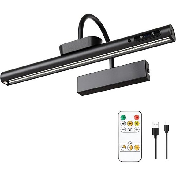 Dimmable Cordless Picture Light with Timer and Controller