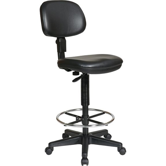 Office Star DC Adjustable Drafting Chair with Foot Ring