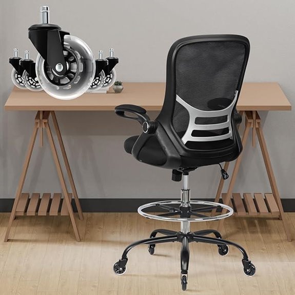HYLONE Adjustable Drafting Chair with Footrest