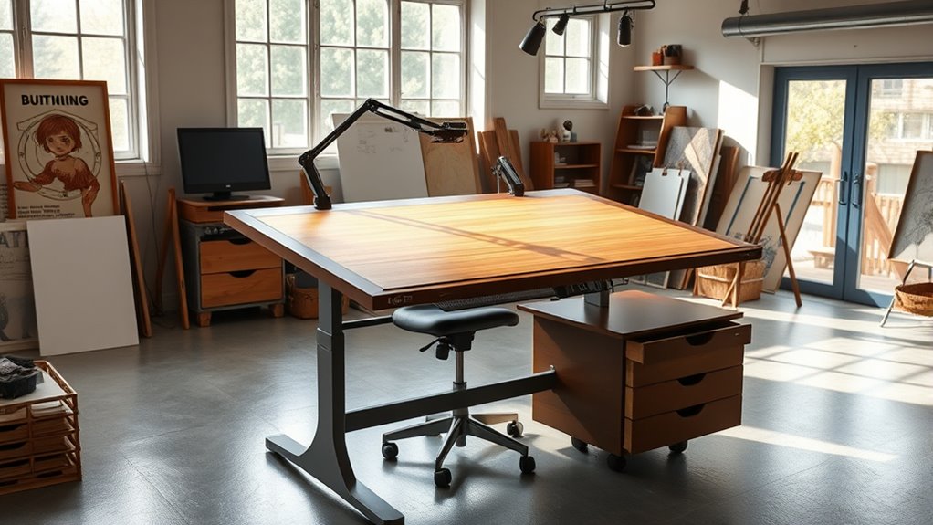 adjustable durable workspace features