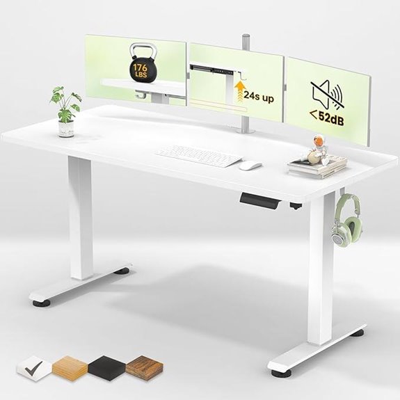 Veken 55 Adjustable Electric Standing Desk
