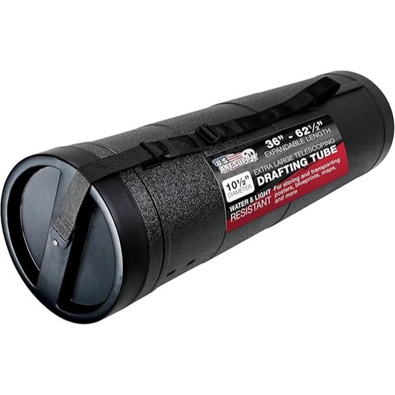 U.S. Art Supply Adjustable Jumbo Poster Tube